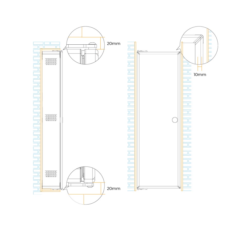 方案一：明裝平面示意圖